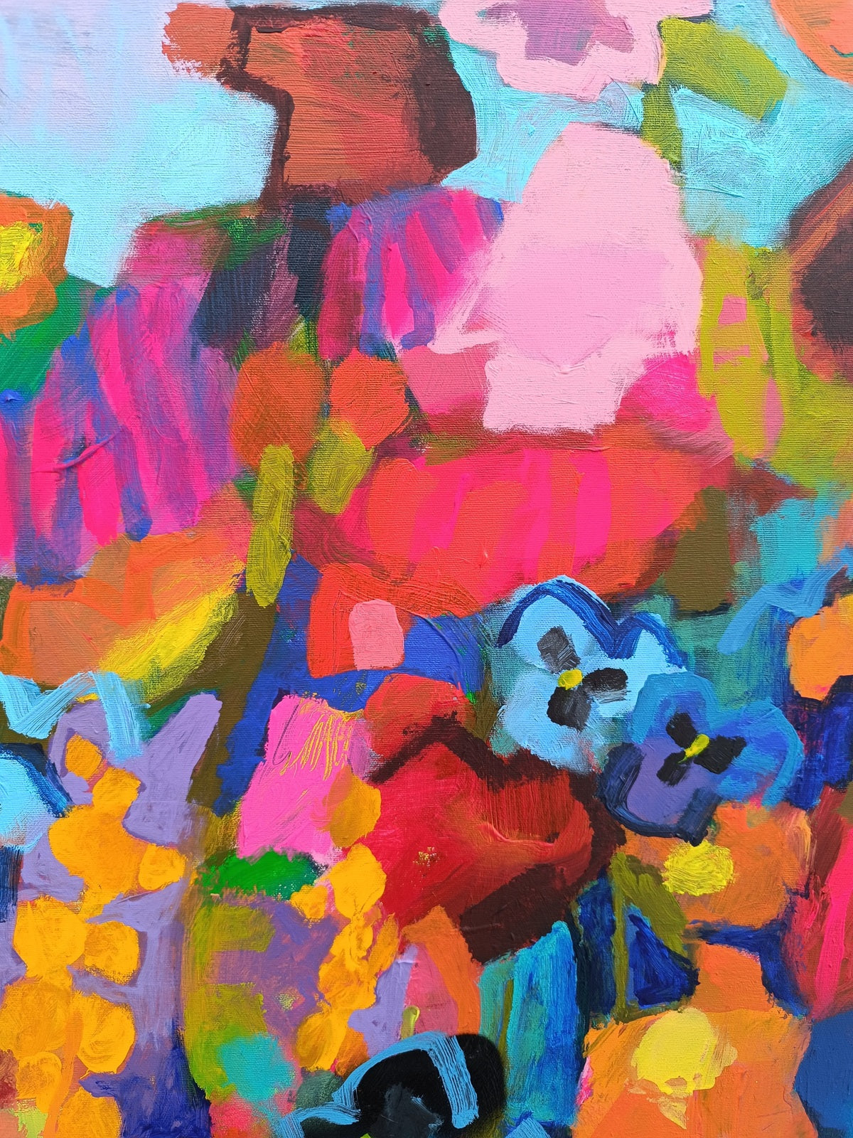 Blue Pansy Joy