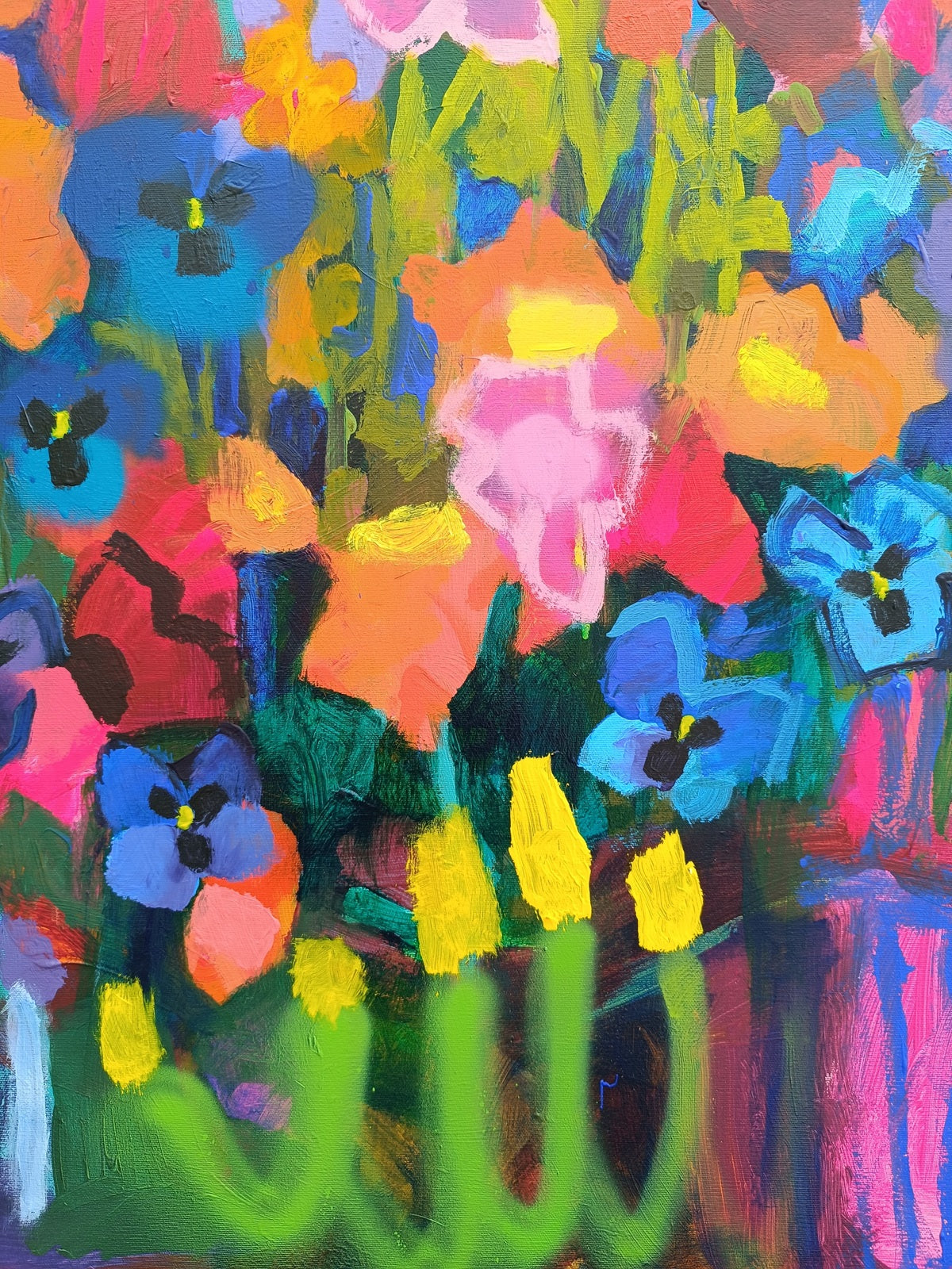 Blue Pansy Joy
