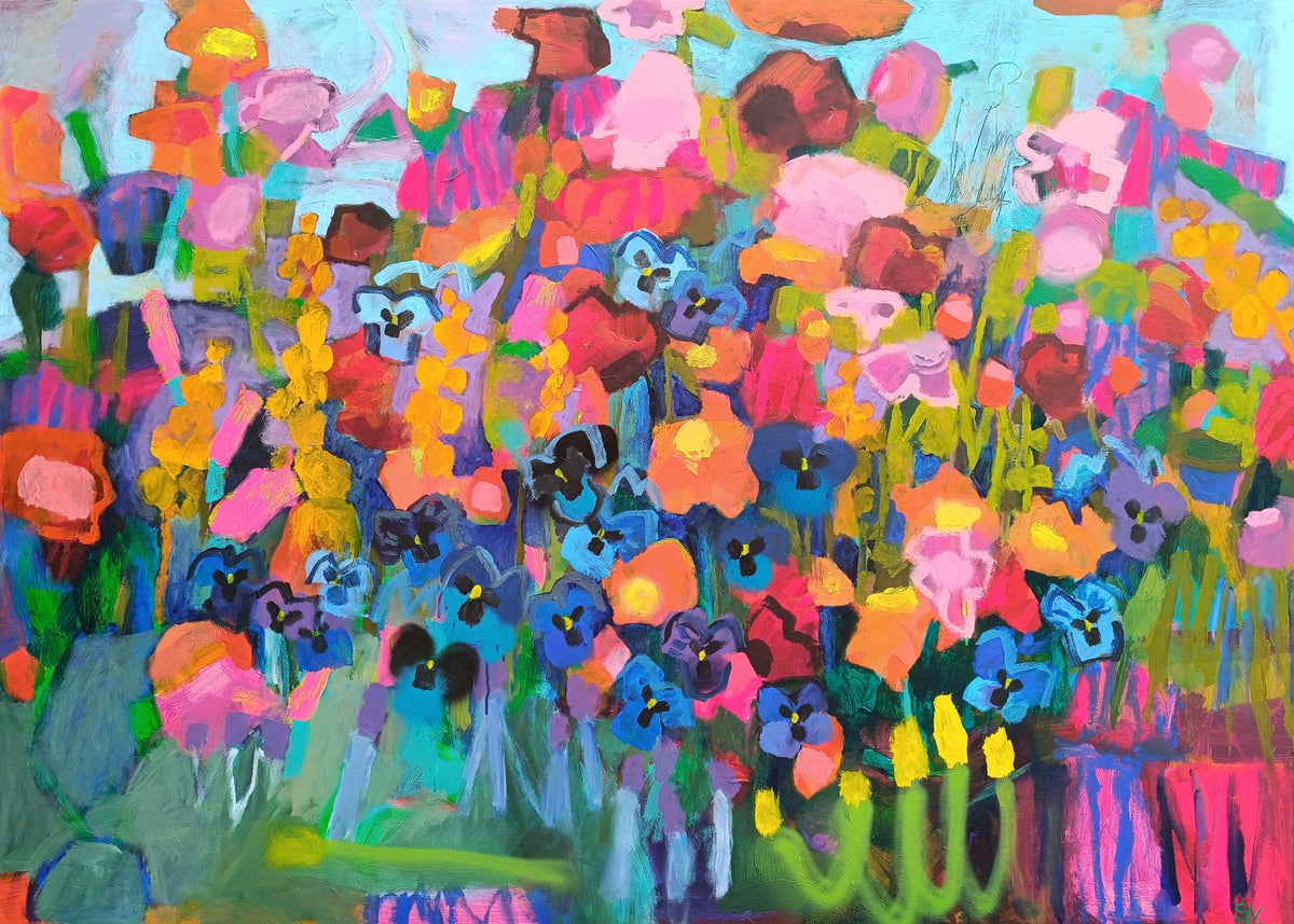 Blue Pansy Joy