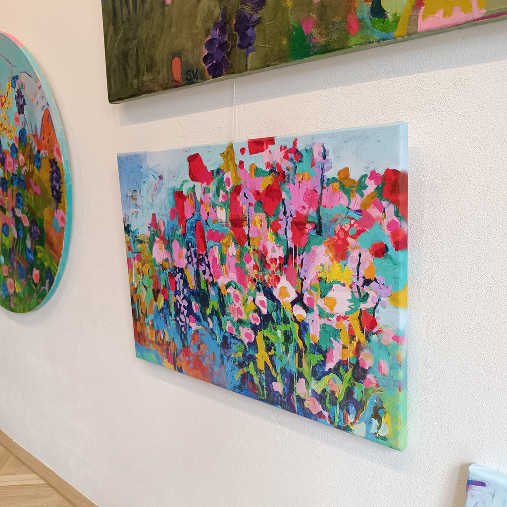 floral colorul wall art