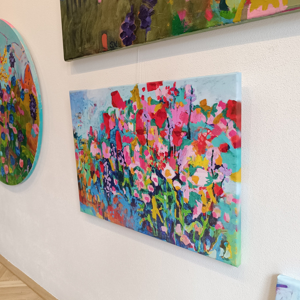 floral colorul wall art