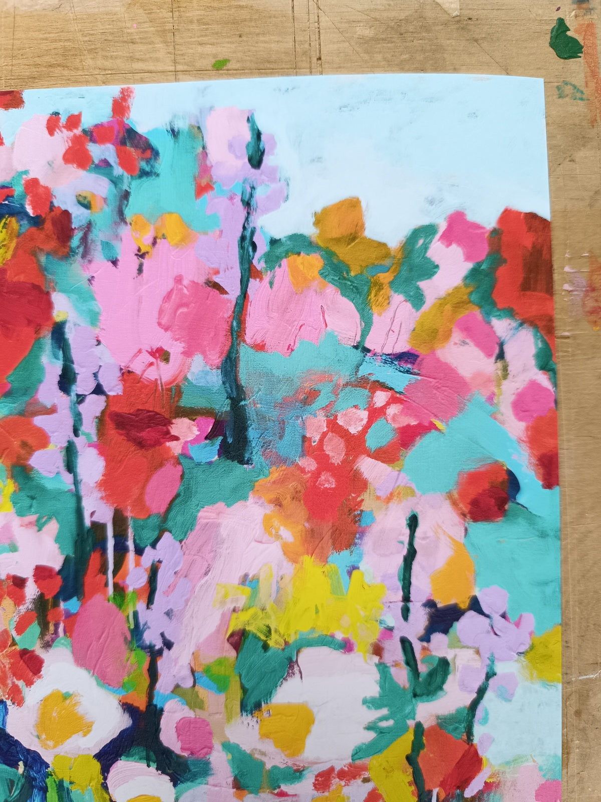 floral colorul wall art